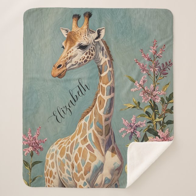 Manta Sherpa Gigante suave personalizado (Anverso)