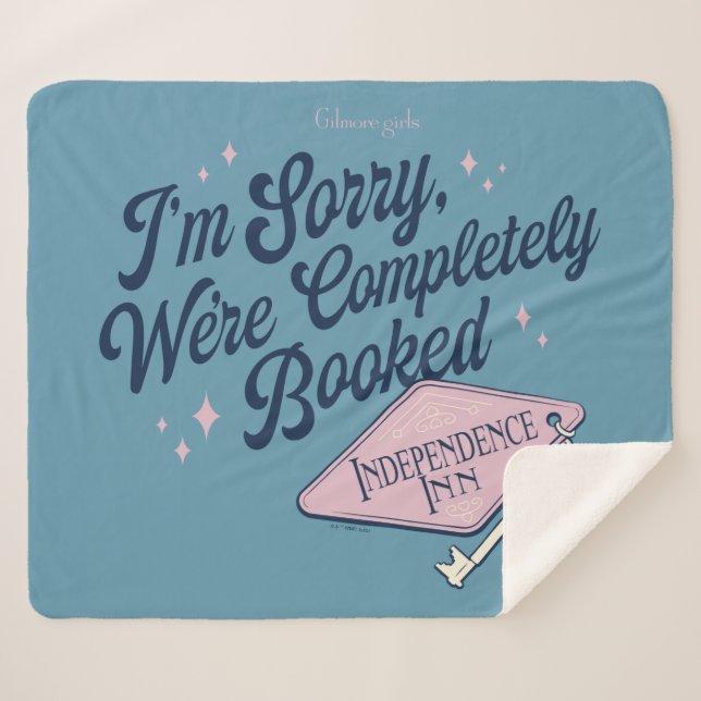 Manta Sherpa Gilmore Girls Completely Booked Design (Anverso (horizontal))