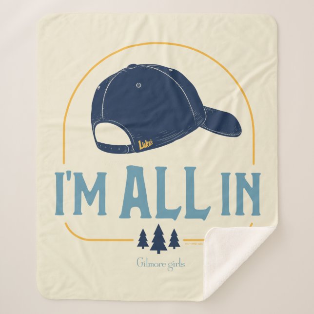 Manta Sherpa Gilmore Girls I’m All In Luke’s Hat (Anverso)
