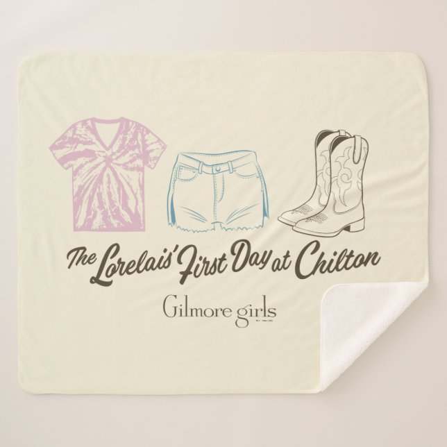 Manta Sherpa Gilmore Girls Lorelai Chilton Outfit Design (Anverso (horizontal))