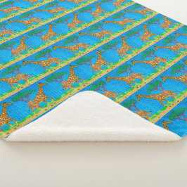 Manta Sherpa Giraffe - Sherpa Blanket