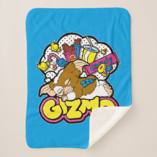 Manta Sherpa Gizmo   Soñando con los dulces