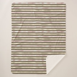 Manta Sherpa Glam Gold Rubor Ropa marrón rosa