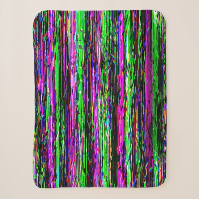 Manta Sherpa Glitch tech abstract pattern (Anverso)