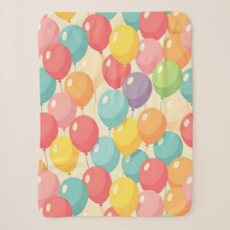 Manta Sherpa Globos de fiesta en diferentes colores