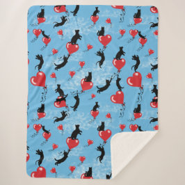 Manta Sherpa Globos rojos voladores