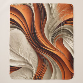 Manta Sherpa Golden Air – Cobre y Bronce Abstracto