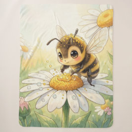 Manta Sherpa Golden Bumblebee in Bloom Dance