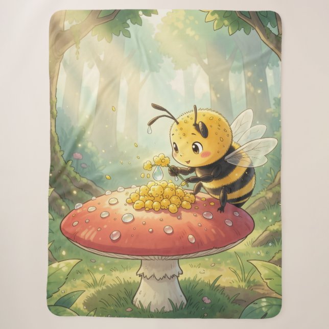 Manta Sherpa Golden Bumblebee in Bloom Dance.2 (Anverso)