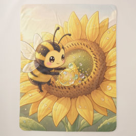 Manta Sherpa Golden Bumblebee in Bloom Dance.6