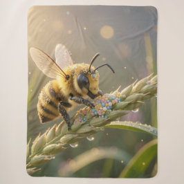 Manta Sherpa Golden Bumblebee in Bloom Dance.7