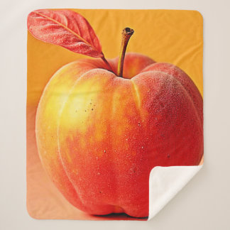 Manta Sherpa Golden Peach Perfection Design