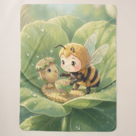 Manta Sherpa Goldene Hummel im Blütentanz.3