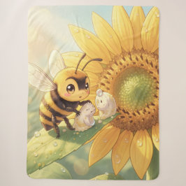 Manta Sherpa Goldene Hummel im Blütentanz.4