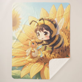 Manta Sherpa Goldene Hummel im Blütentanz.7
