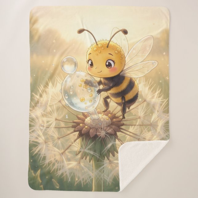 Manta Sherpa Goldene Hummel im Blütentanz.9 (Anverso)