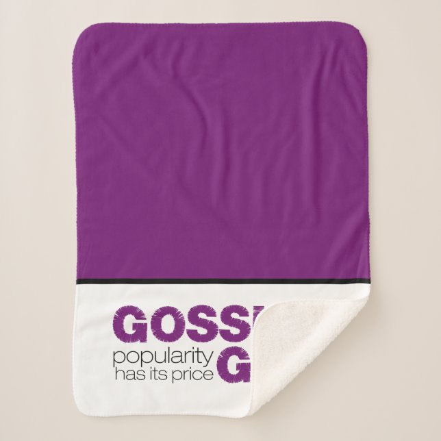 Manta Sherpa Gossip Chica - La popularidad tiene su precio (Anverso)