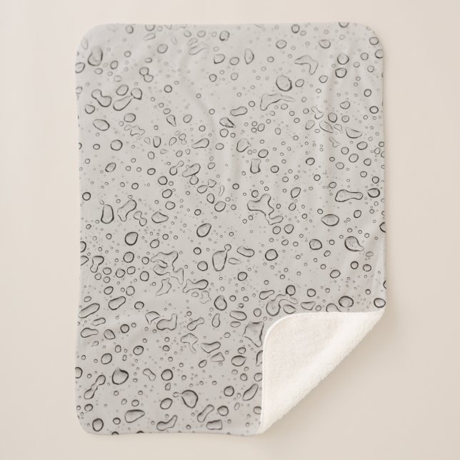 Manta Sherpa Gotas de agua (Anverso)