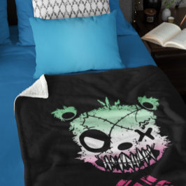 Manta Sherpa Gótico Abrosexual Orgullo Bandera Oso Colorido