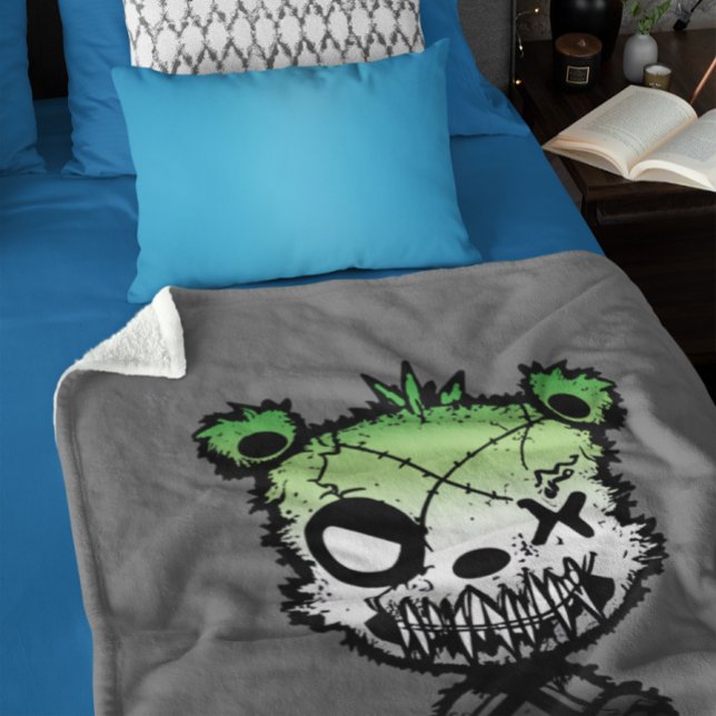 Manta Sherpa Gótico Aromántico Oso de Bandera Orgullo (Subido por el creador)