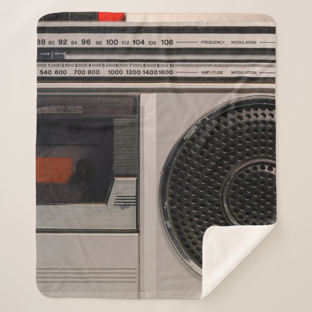 Manta Sherpa Grabador de audio estéreo portátil retro (Anverso)