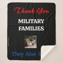 MANTA SHERPA GRACIAS FAMILIAS MILITARES