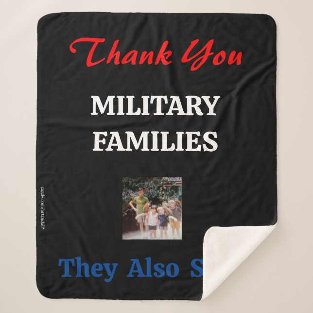 MANTA SHERPA GRACIAS FAMILIAS MILITARES (Anverso)