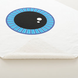Manta Sherpa Gracioso Béisbol Azul Cute