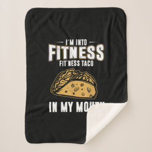 Manta Sherpa Gracioso Gym Fitness Taco T-Shirt