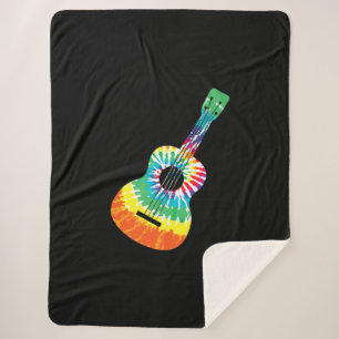 Manta Sherpa Gracioso Hippie Arco Arcoiris Tye Guitarra Acústic