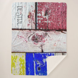 Manta Sherpa Gracioso Neoplasticismo personalizable de estilo a