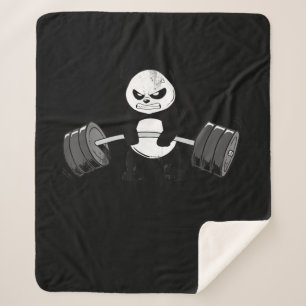 Manta Sherpa Gracioso Panda Workout Kitten Gym Deadlift Power