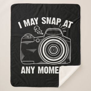 Manta Sherpa Gracioso Regalo De Fotografía Para Hombres Mujere
