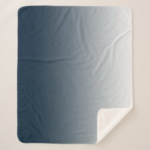 Manta Sherpa gradiente azul