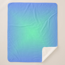 Manta Sherpa Gradiente de diamante azul a verde aguamarina