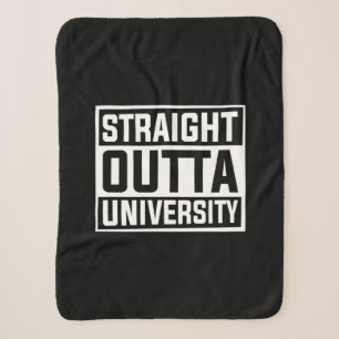 Manta Sherpa Graduation Art Straight Outta University