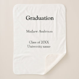 Manta Sherpa Graduation name class of 20XX university name simp