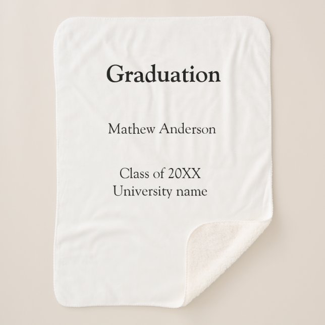 Manta Sherpa Graduation name class of 20XX university name simp (Anverso)