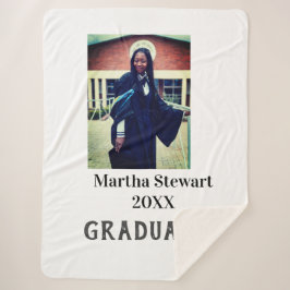 Manta Sherpa Graduation photo name year class university simple