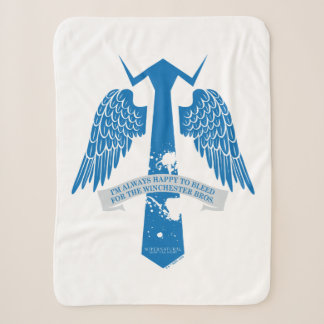 Manta Sherpa Gráfico de citas de castiel supernatural