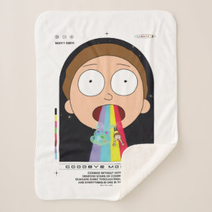 Manta Sherpa Gráfico de citas de Morty Goodbye Moonmen