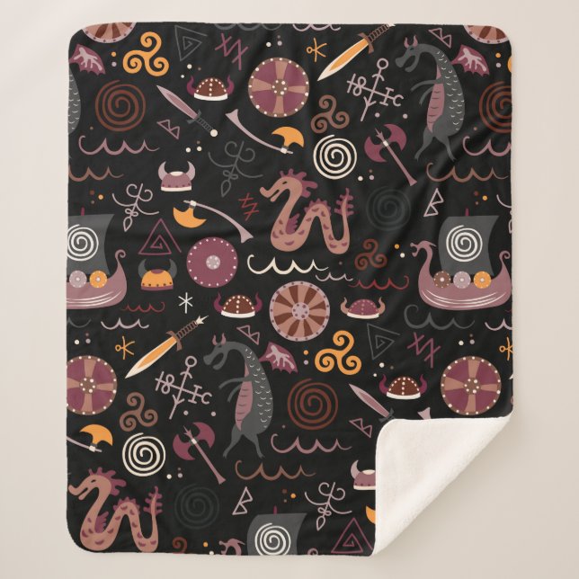 Manta Sherpa Gráfico de diseño transparente (Anverso)