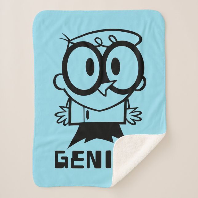 Manta Sherpa Gráfico de esquema Dexter "Genius" (Anverso)