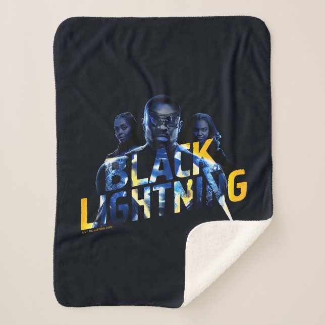 Manta Sherpa Gráfico de Héroes de Black Lightning (Anverso)