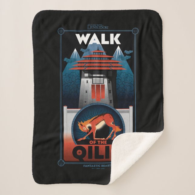 Manta Sherpa Gráfico de la caminata por la montaña Qilin (Anverso)