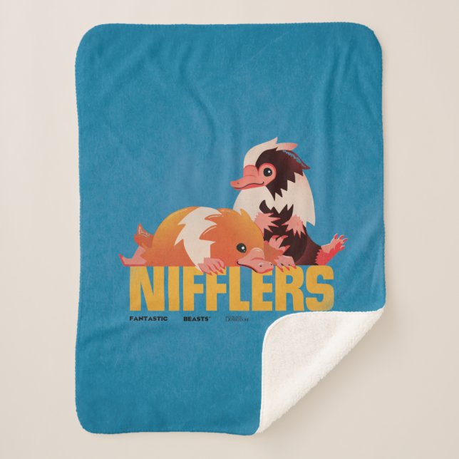 Manta Sherpa Gráfico de Nifflers Vintage (Anverso)