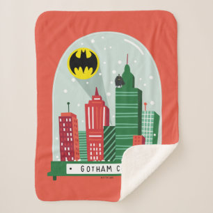 Manta Sherpa Gráfico del globo de nieve Batman Gotham City™