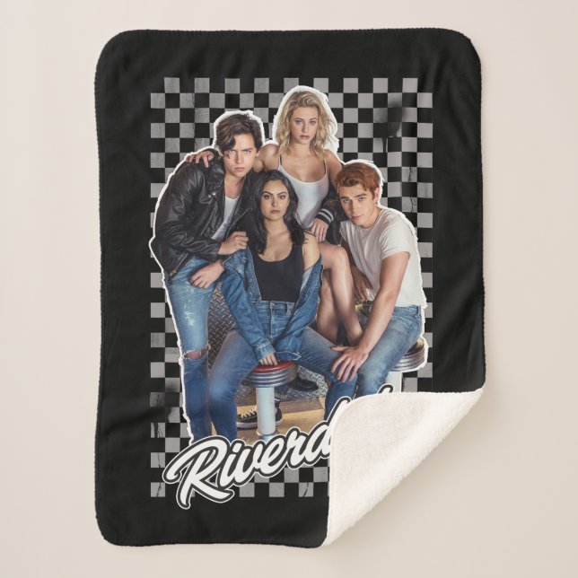 Manta Sherpa Gráfico del grupo Retro Riverdale (Anverso)