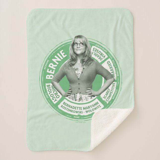 Manta Sherpa Gráfico informativo de Bernadette (Anverso)