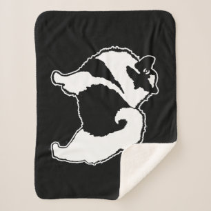 Manta Sherpa Gráficos de Keeshond - Arte de perro original lind